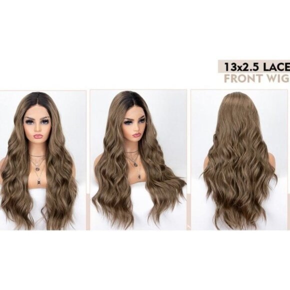 Ombre Brown Lace Wig - Picture 3 of 4